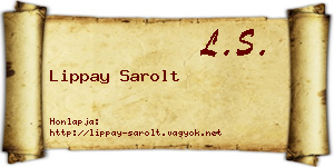 Lippay Sarolt névjegykártya