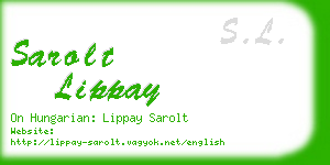 sarolt lippay business card